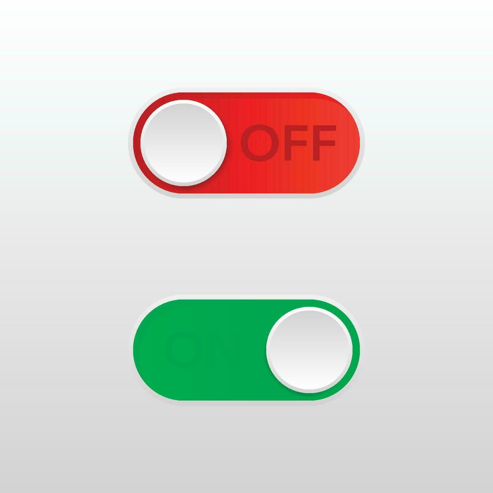 Switch button or turn on turn off power vector