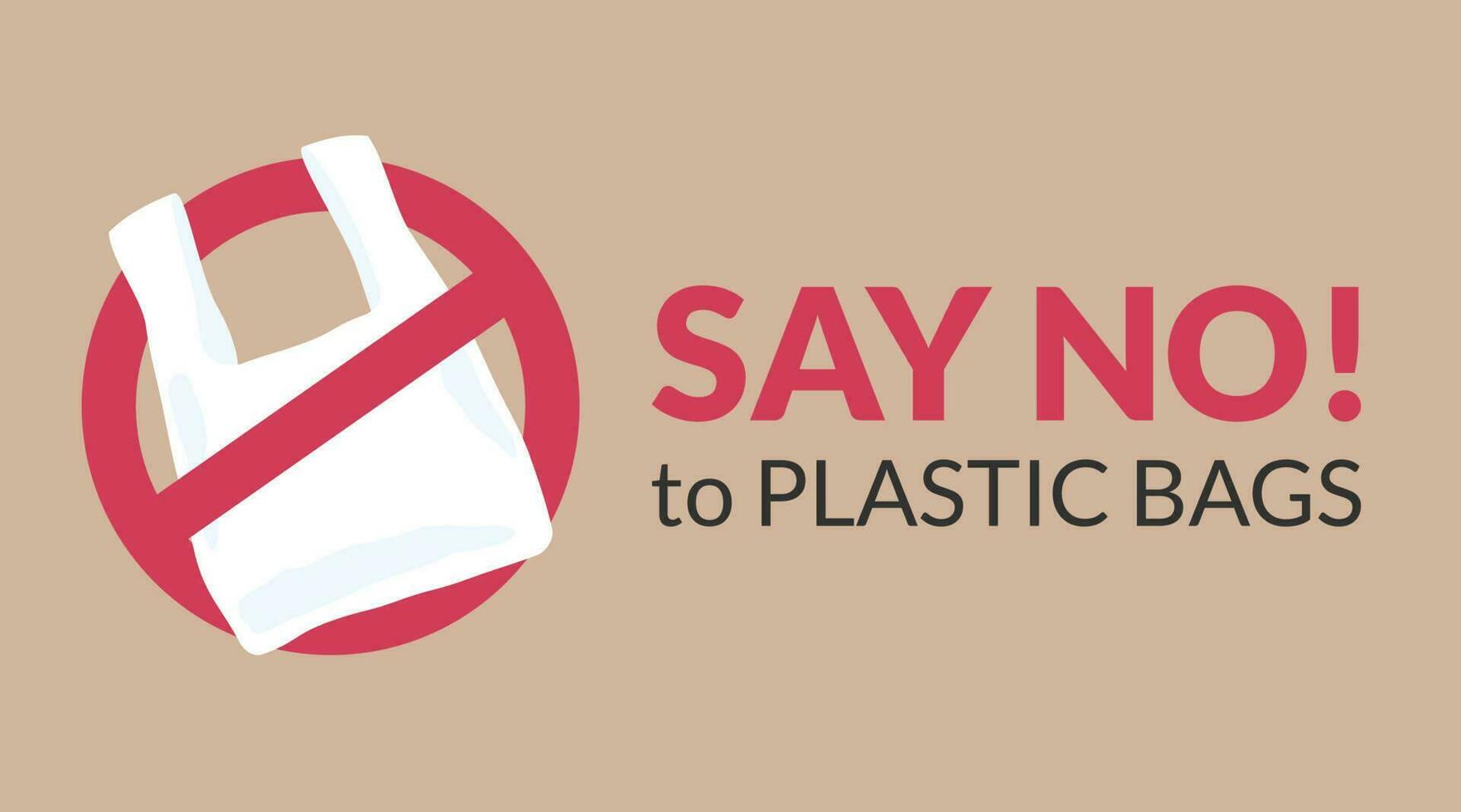 Say no to plastic bags, International plastic bag free day related vector