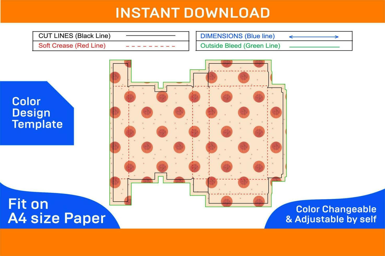 Cardboard Carton shipping box Dieline tamplate and 3D vector file