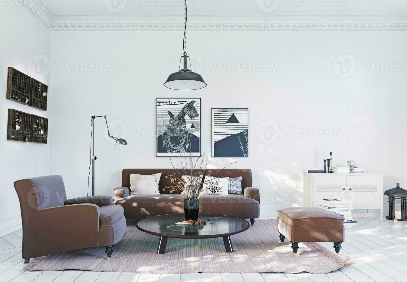 moder scandinavian interior. photo