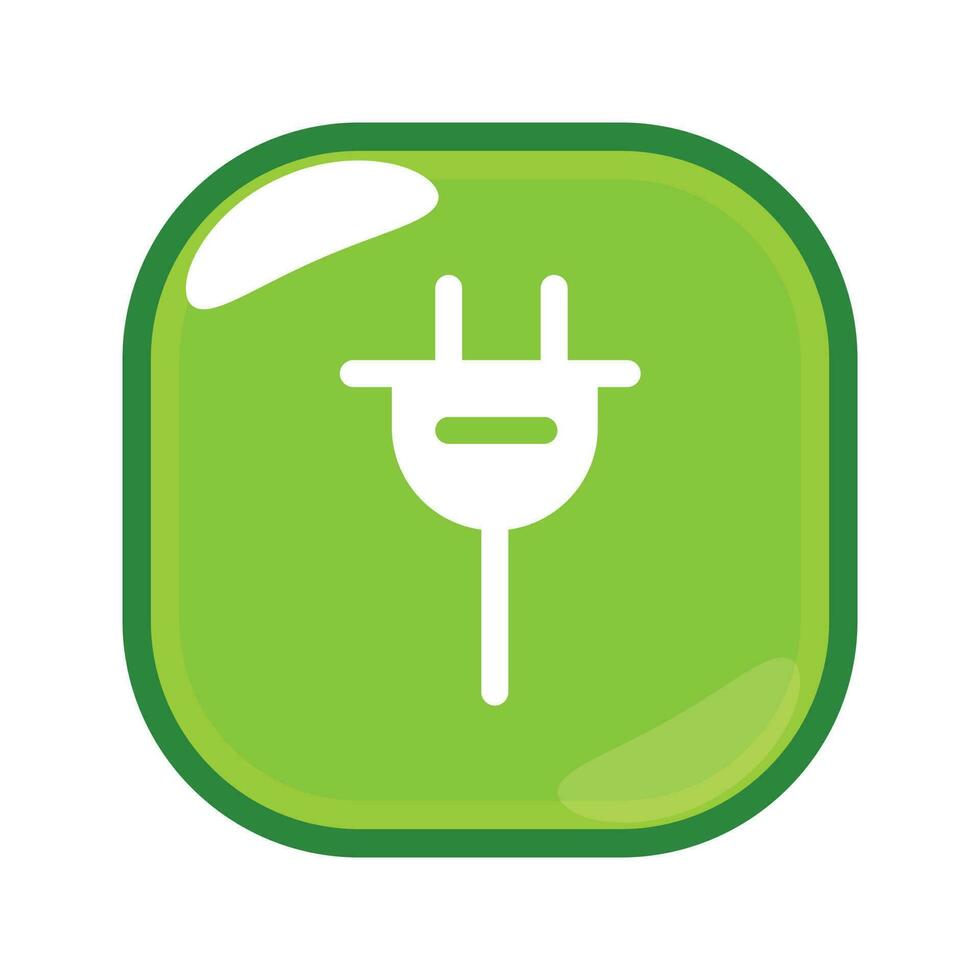 electric plug vector icon