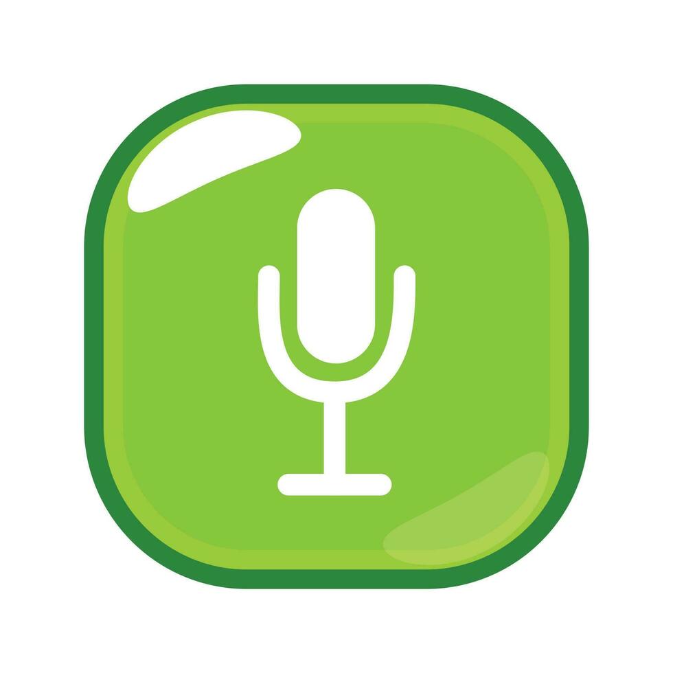 voice record Mike's vector icon