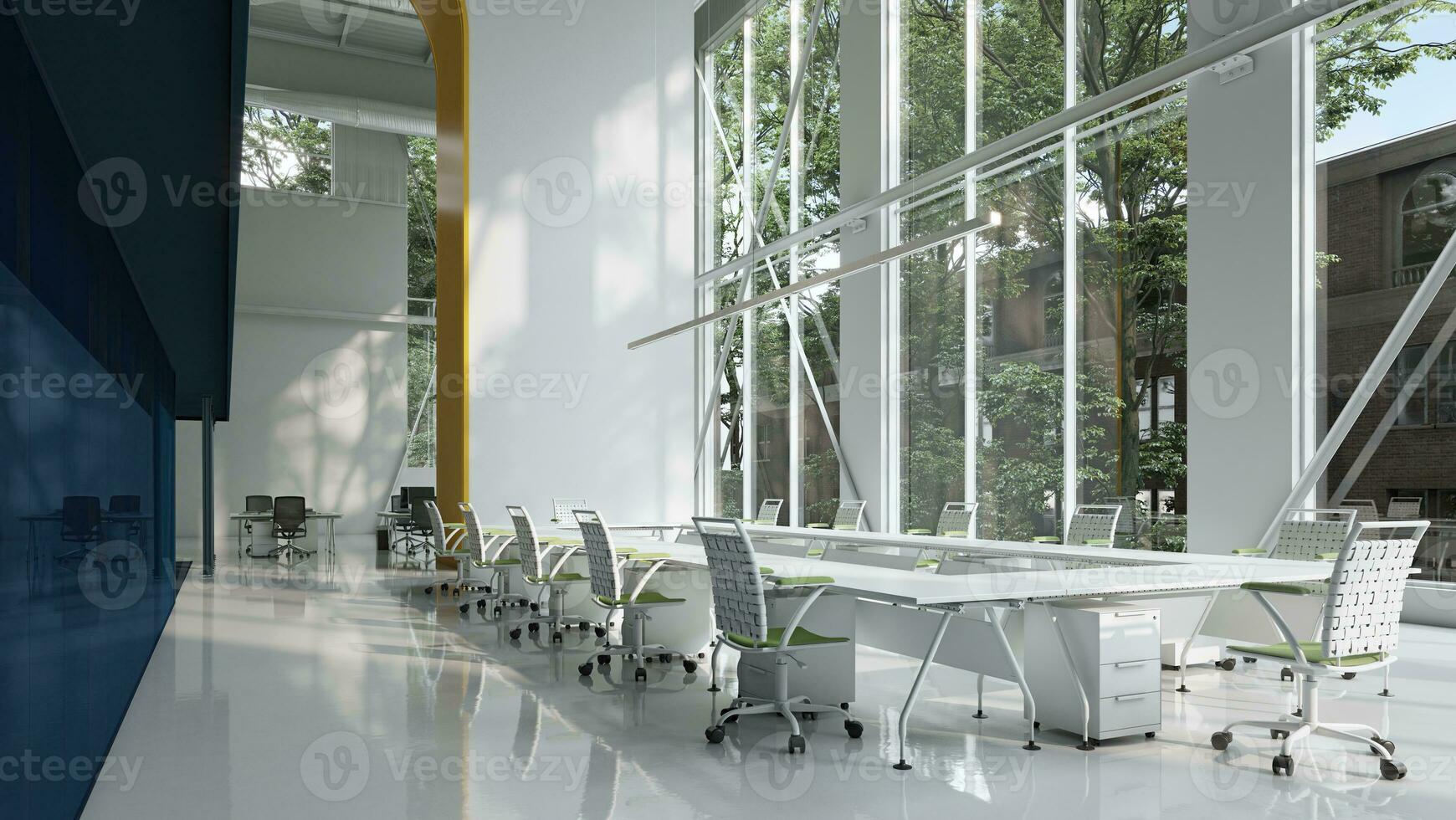 Bright interior of office. photo