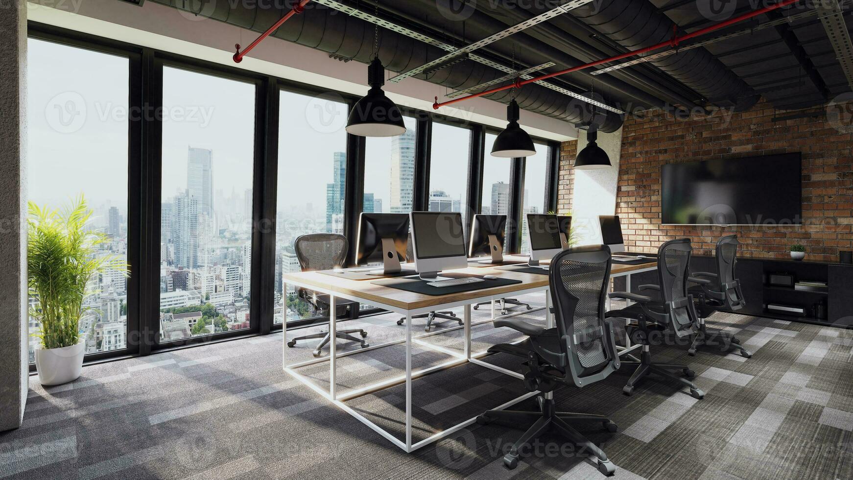 Interior of dream office. photo