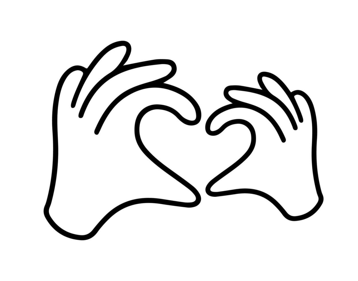 Parents and a kids hands forming a heart shape vector illustration.