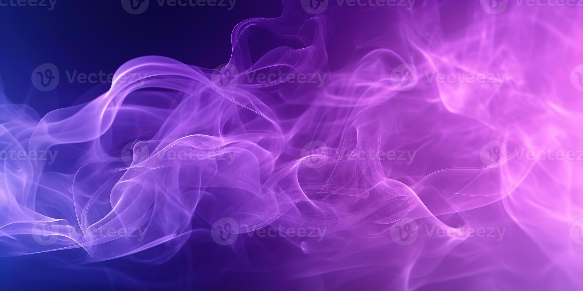 hermosa resumen fumar degradado antecedentes en púrpura color, ai generado foto