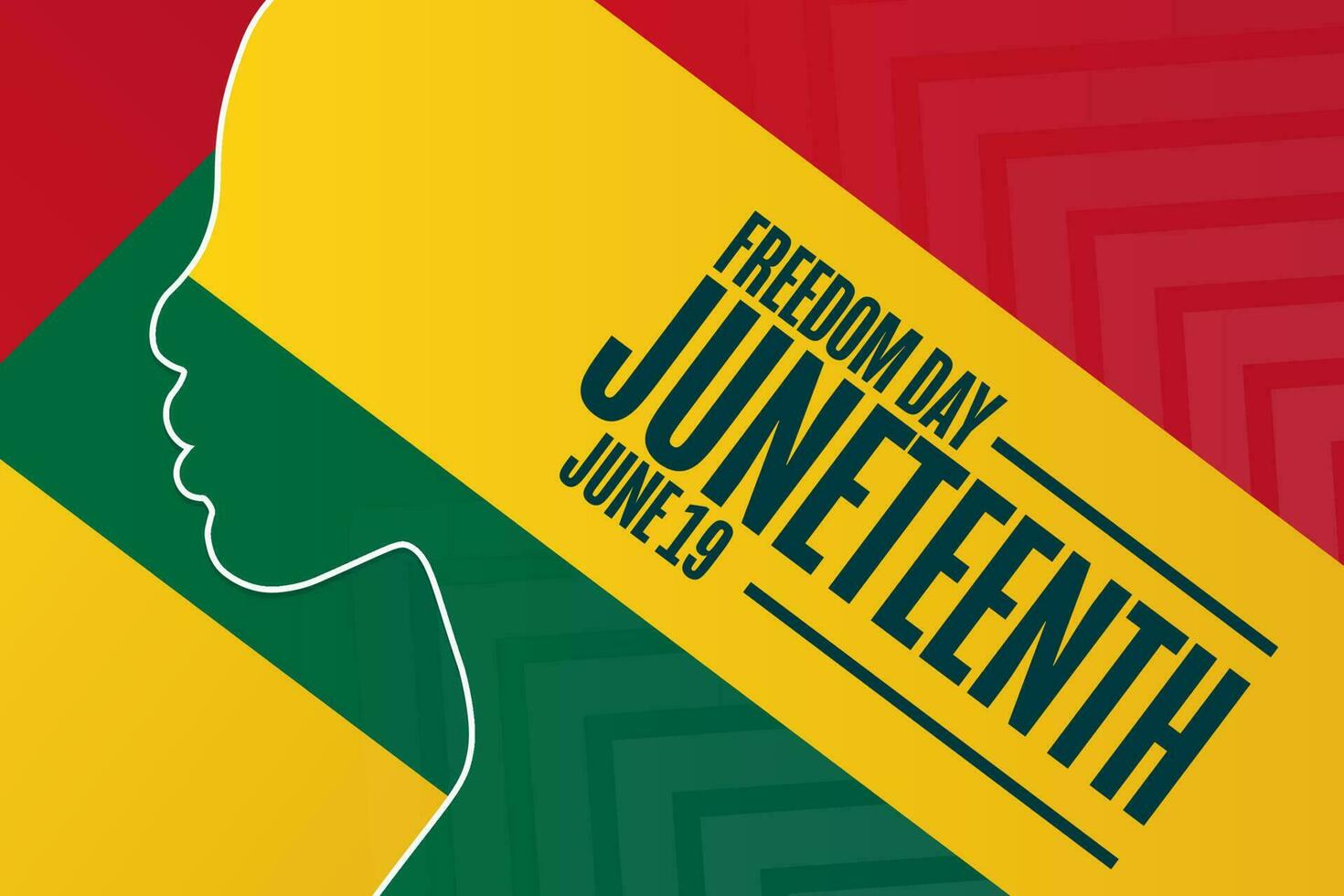 diecinueve de junio libertad día. junio 19 fiesta concepto. modelo para