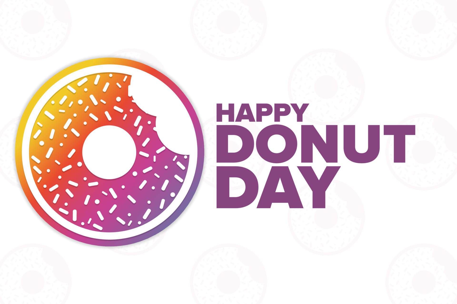 Happy Donut Day. Holiday concept. Template for background, banner, card
