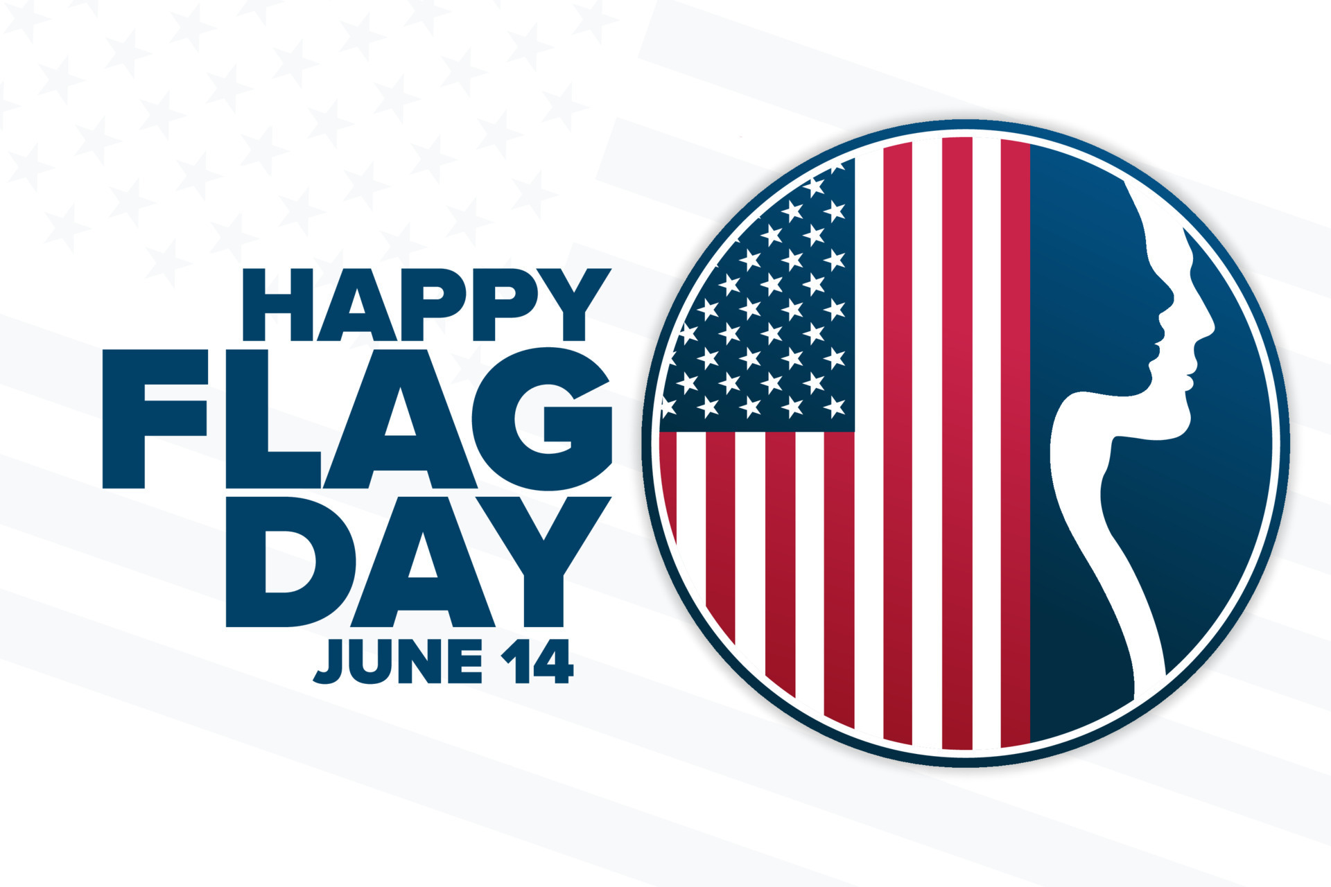 Happy Flag Day. June 14. Holiday concept. Template for background
