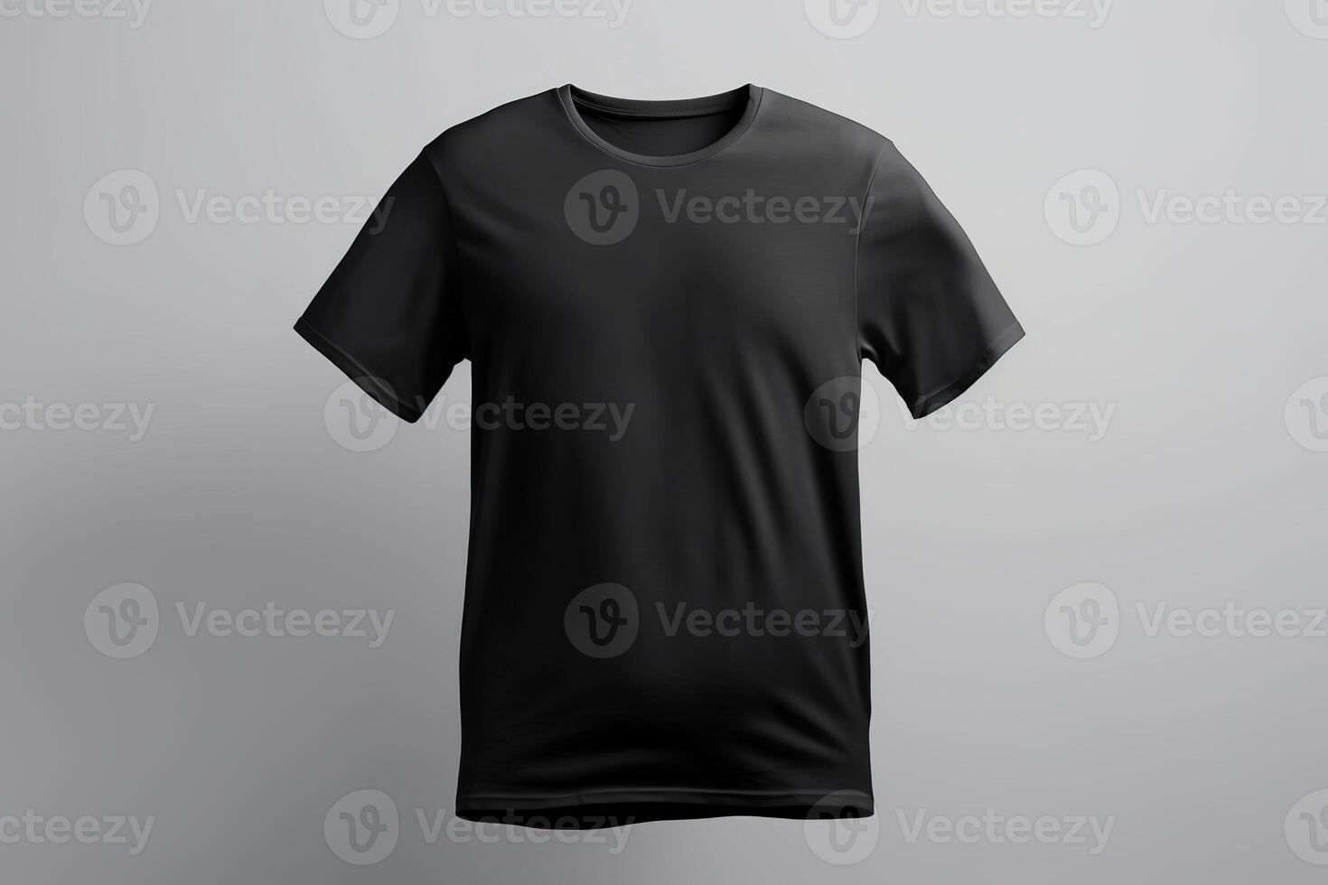 black t shirt for your designs mockup, photo