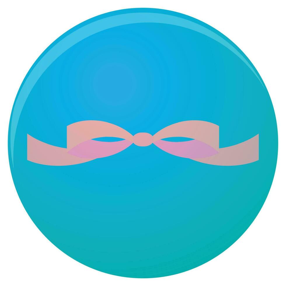 Bow icon flat vector