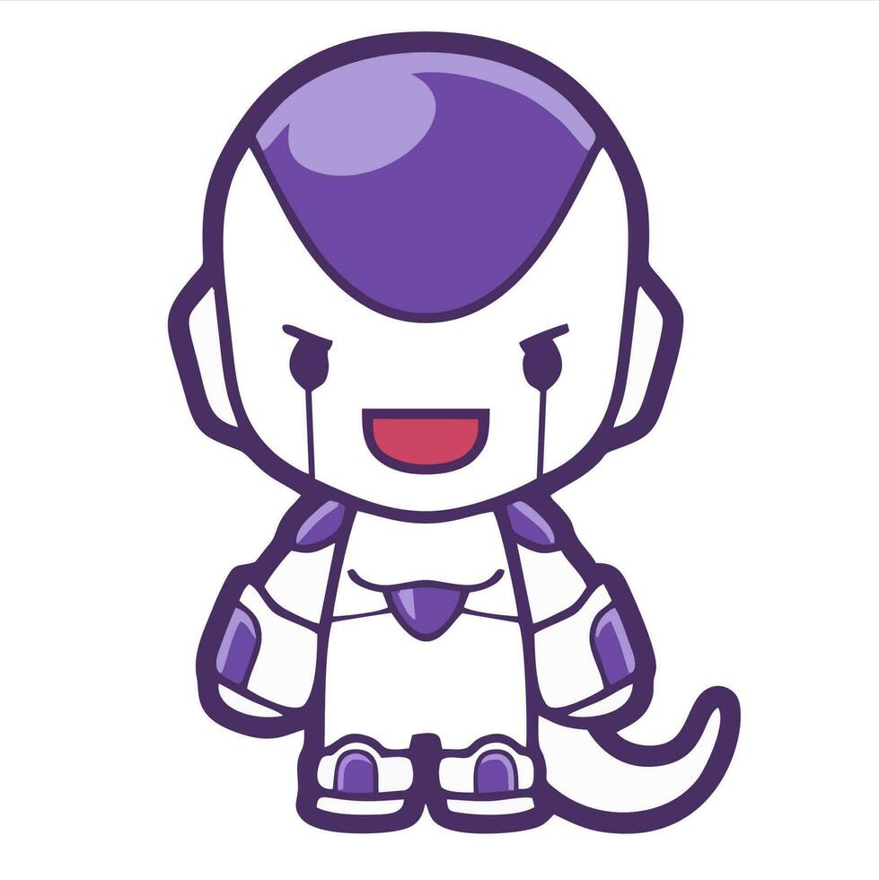 frieza es un personaje en el dibujos animados esfera del dragón vector