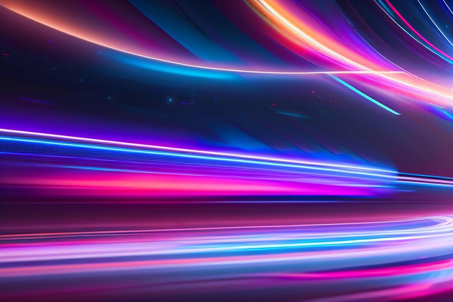 abstract futuristic background with pink blue glowing neon moving high speed wave lines and bokeh lights Data transfer concept, photo