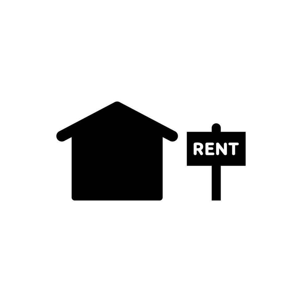 Property rent icon vector