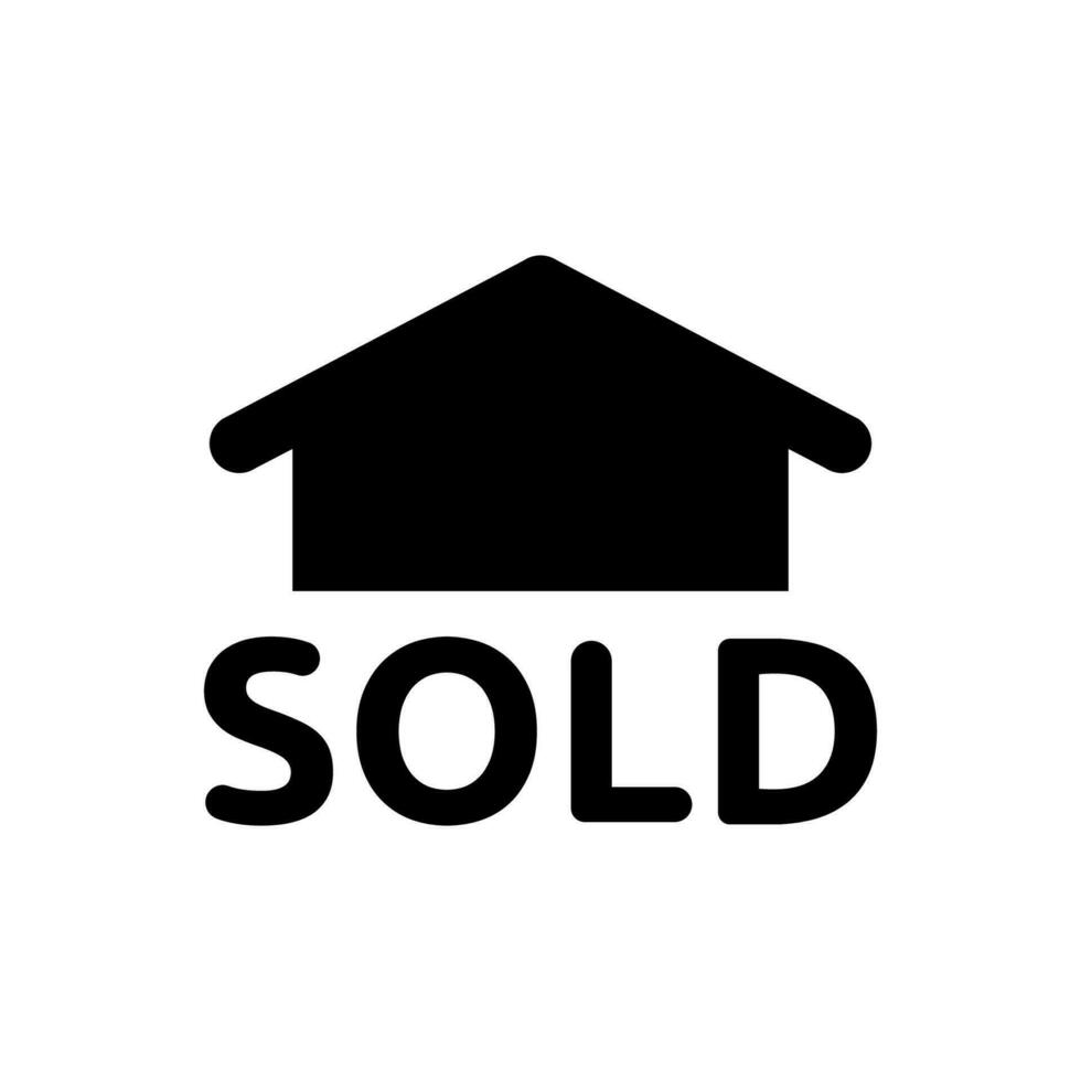 Properties sold icon vector