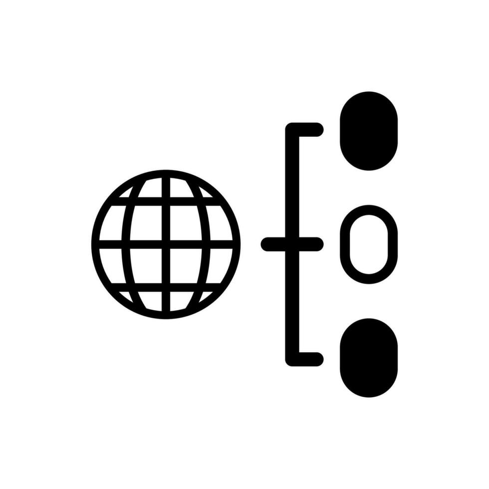 Network distribution icon vector