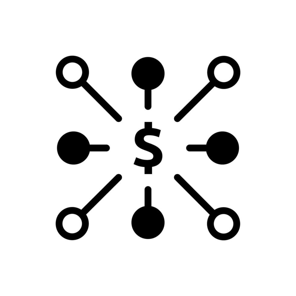 Business Network Icon vector
