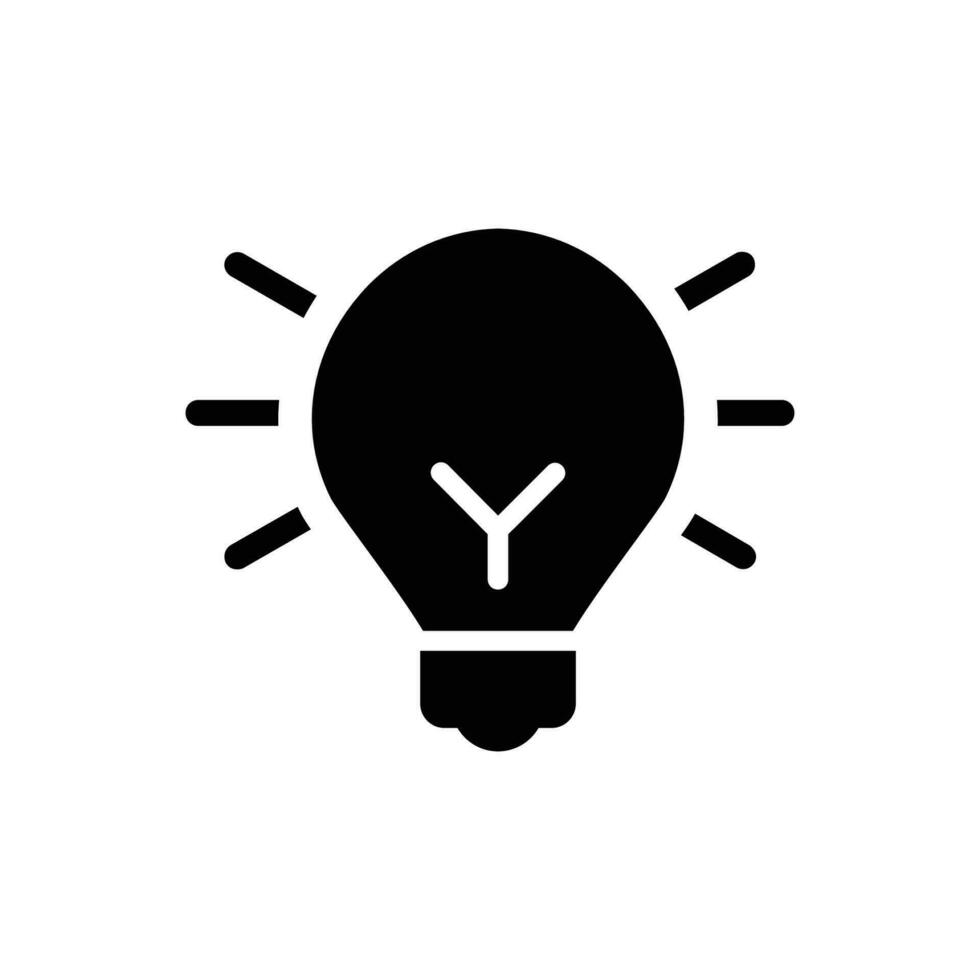 Bulb icon perfect for any type of design projects vector