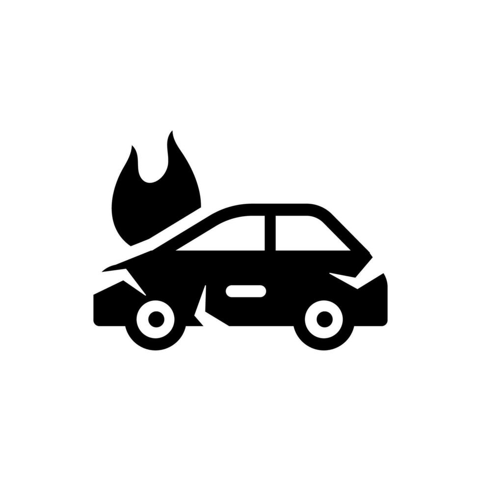 Car Crash Icon vector