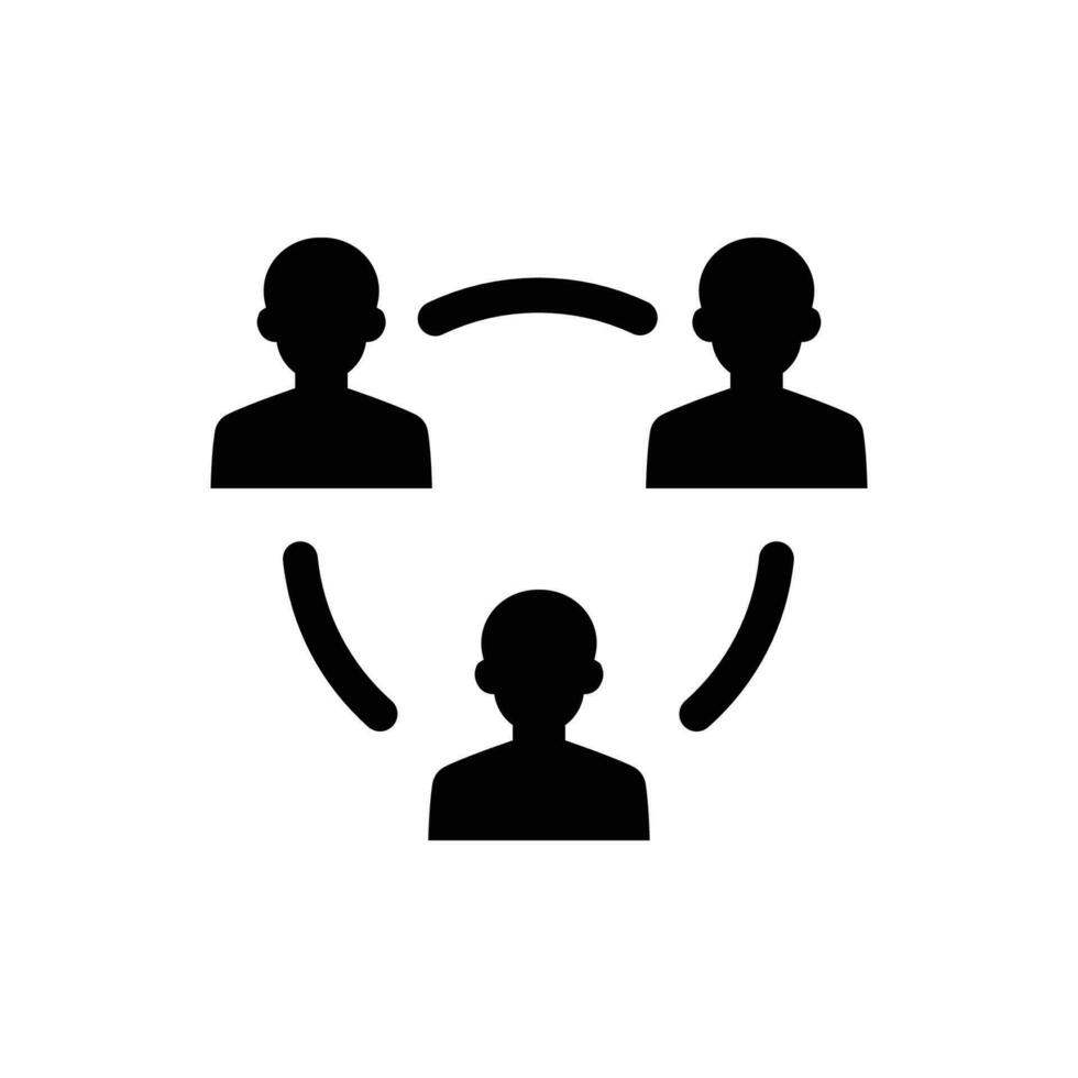 Teamwork Connection Icon vector
