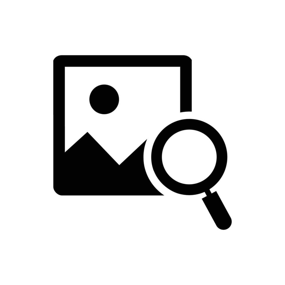 Search image icon vector