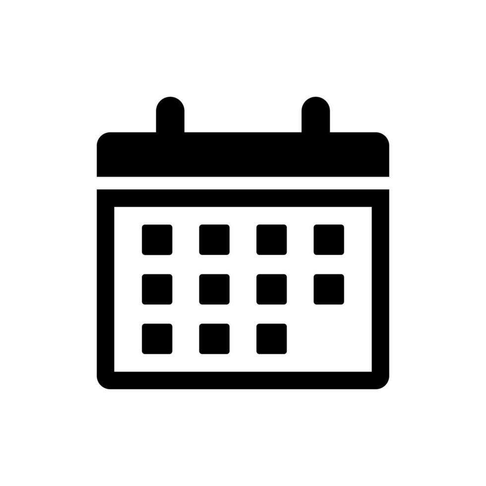 Calendar date icon vector