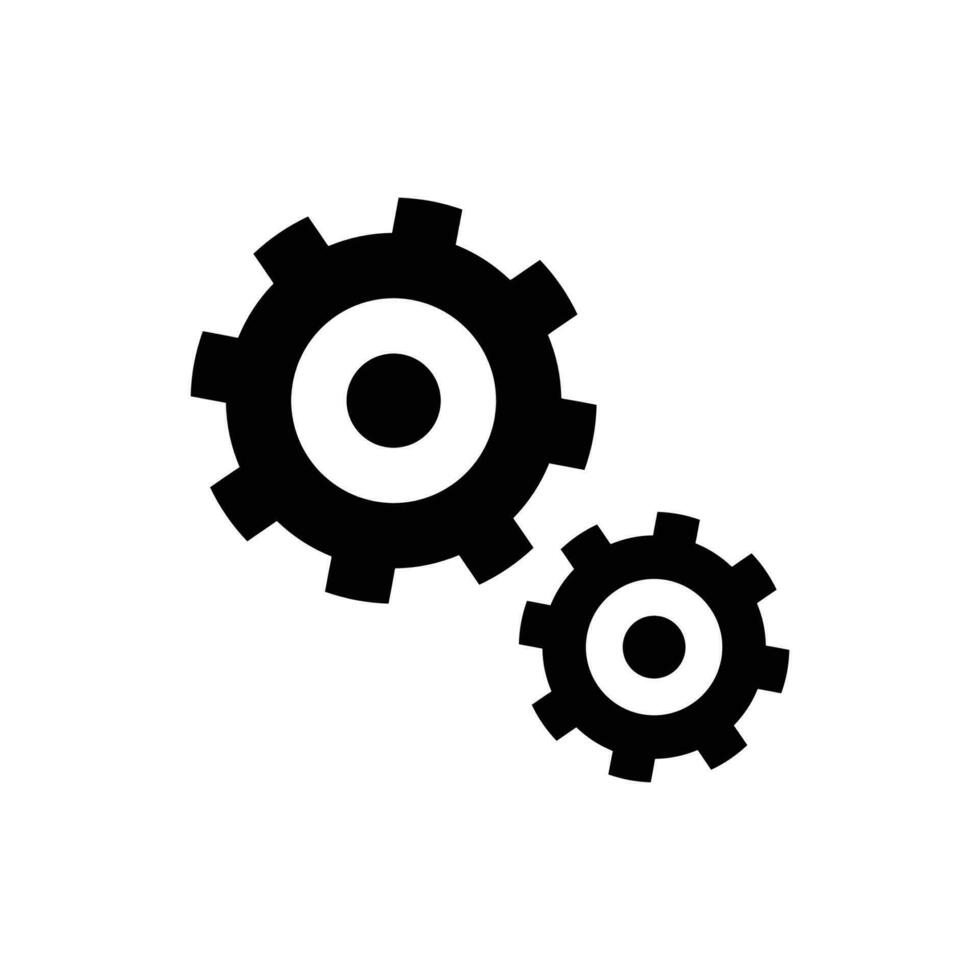 Gears icon - Vector