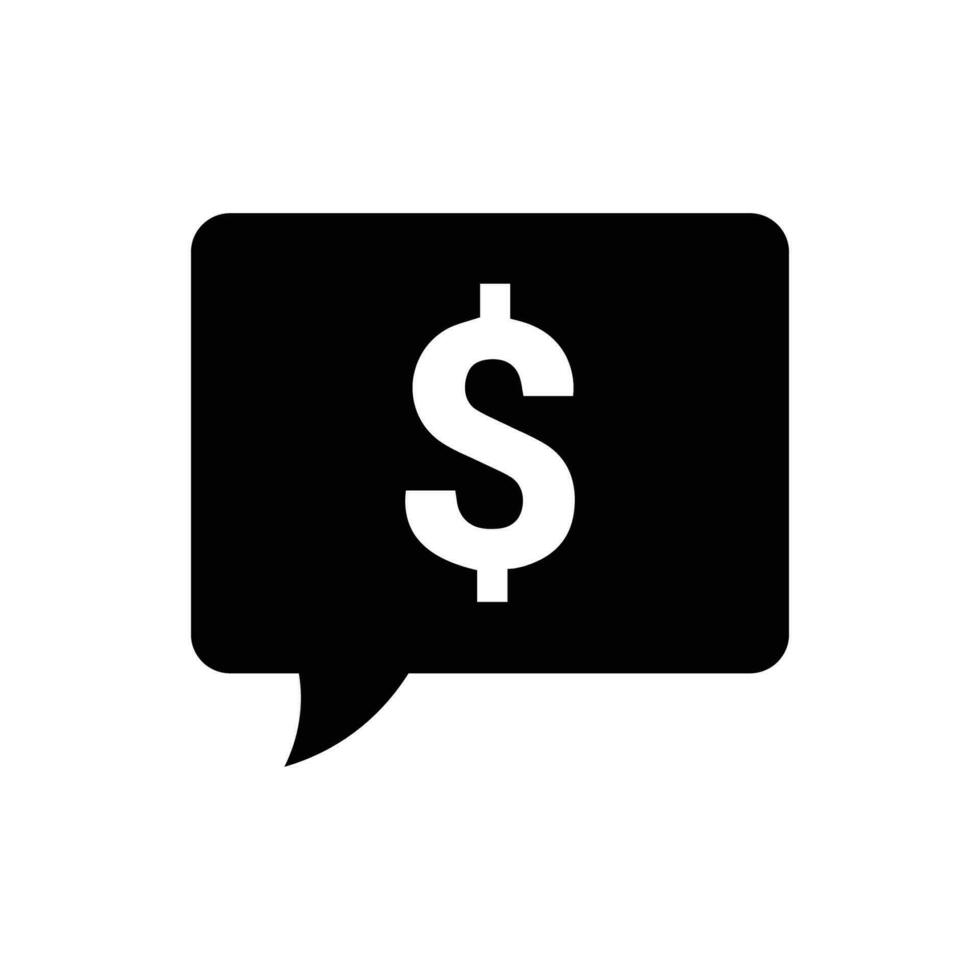 Financial discussion icon vector