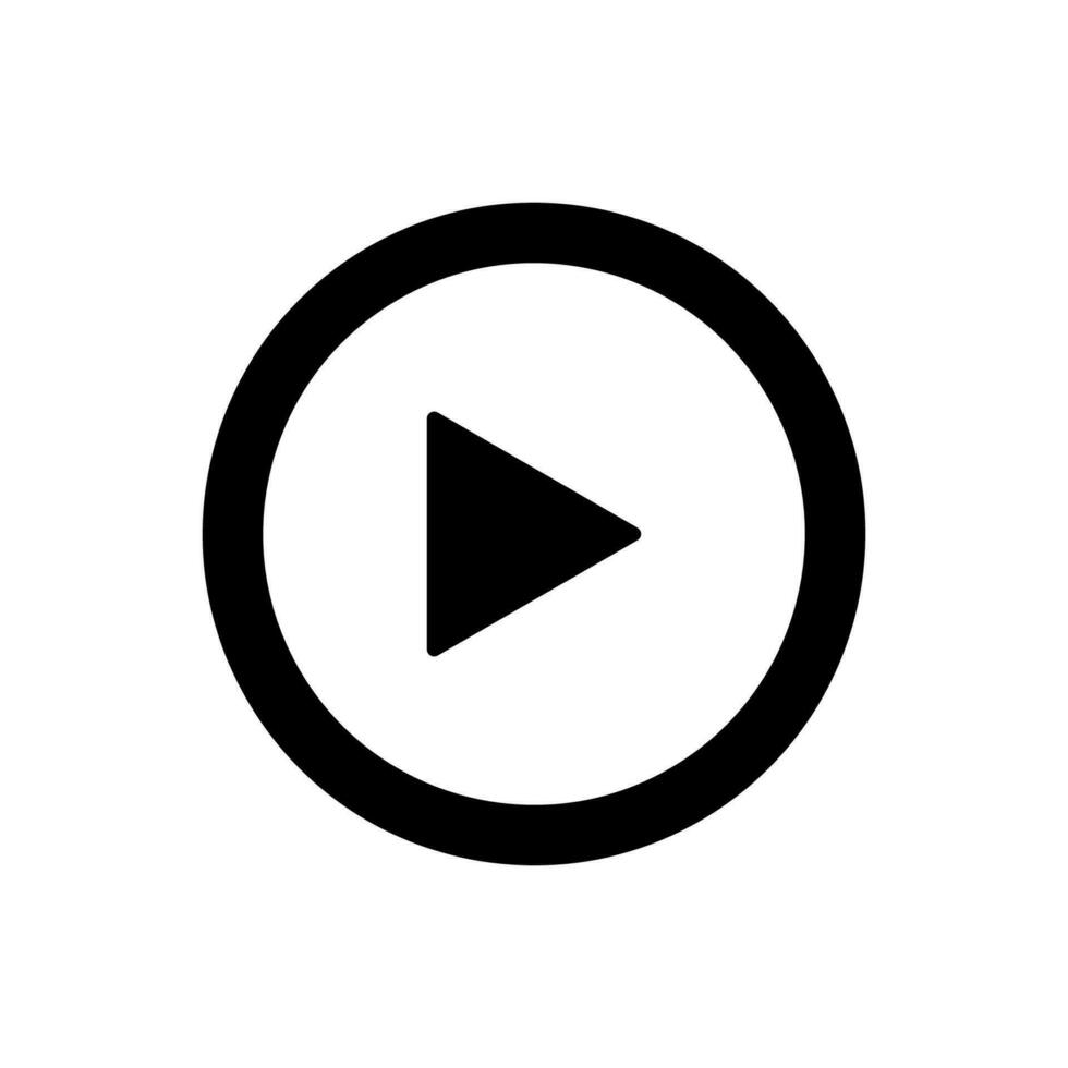 Media player icon vector