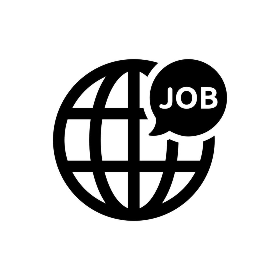 Global Job Opportunity Icon vector