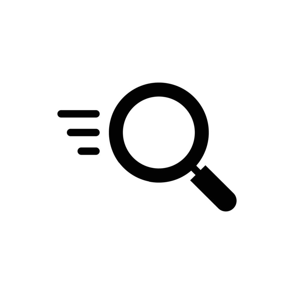 Fast search icon vector