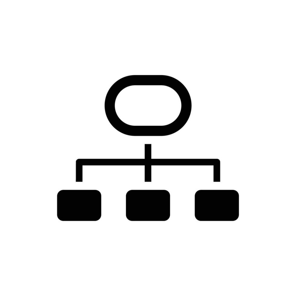 Hierarchy icon suitable for any type of design projects vector