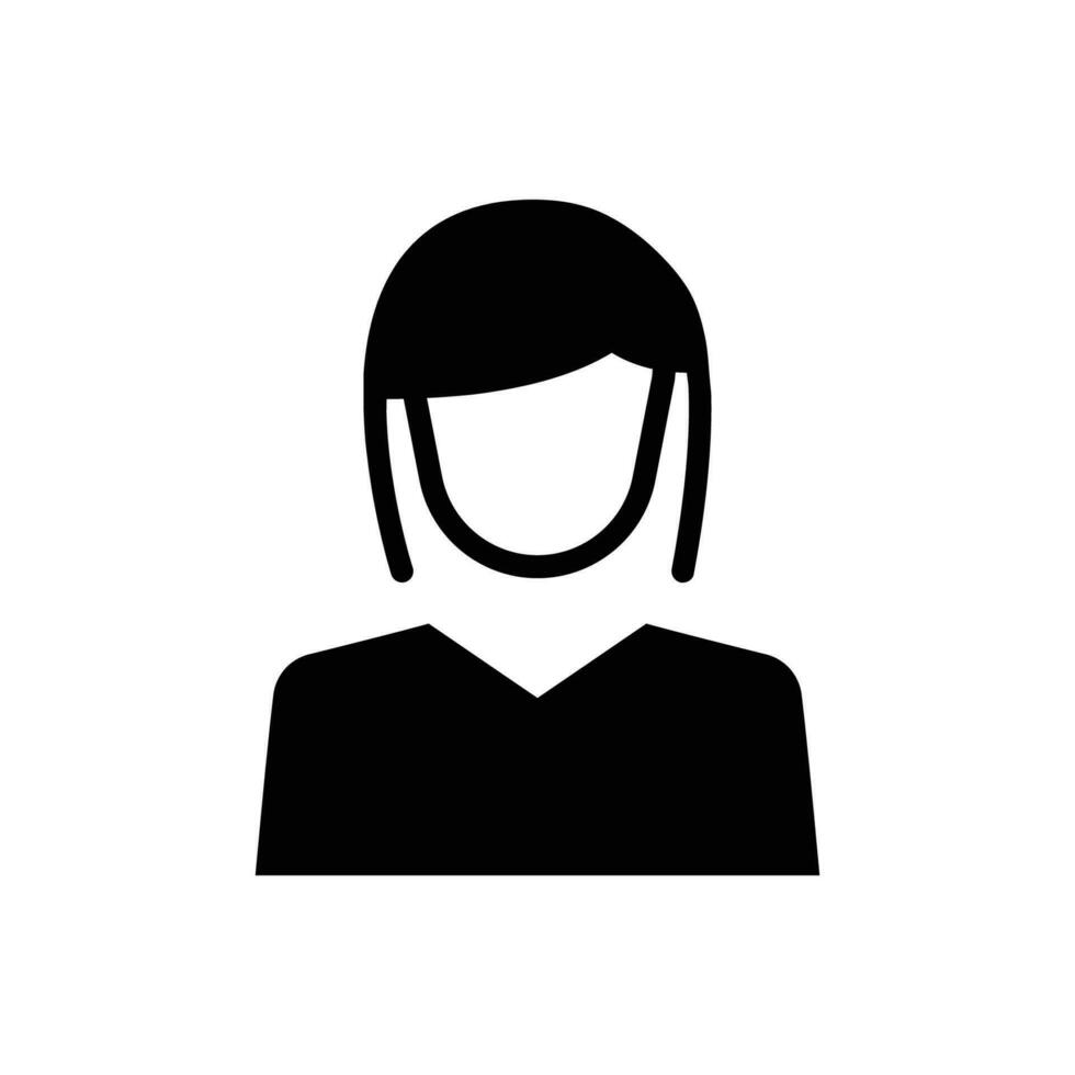 icono de mujer de negocios vector