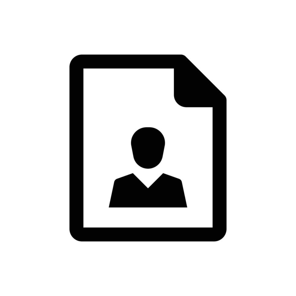 Candidate Resume Icon vector