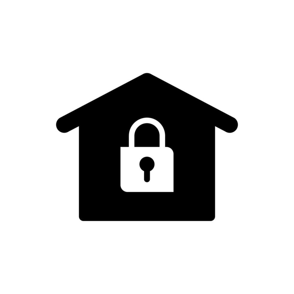Home security icon vector