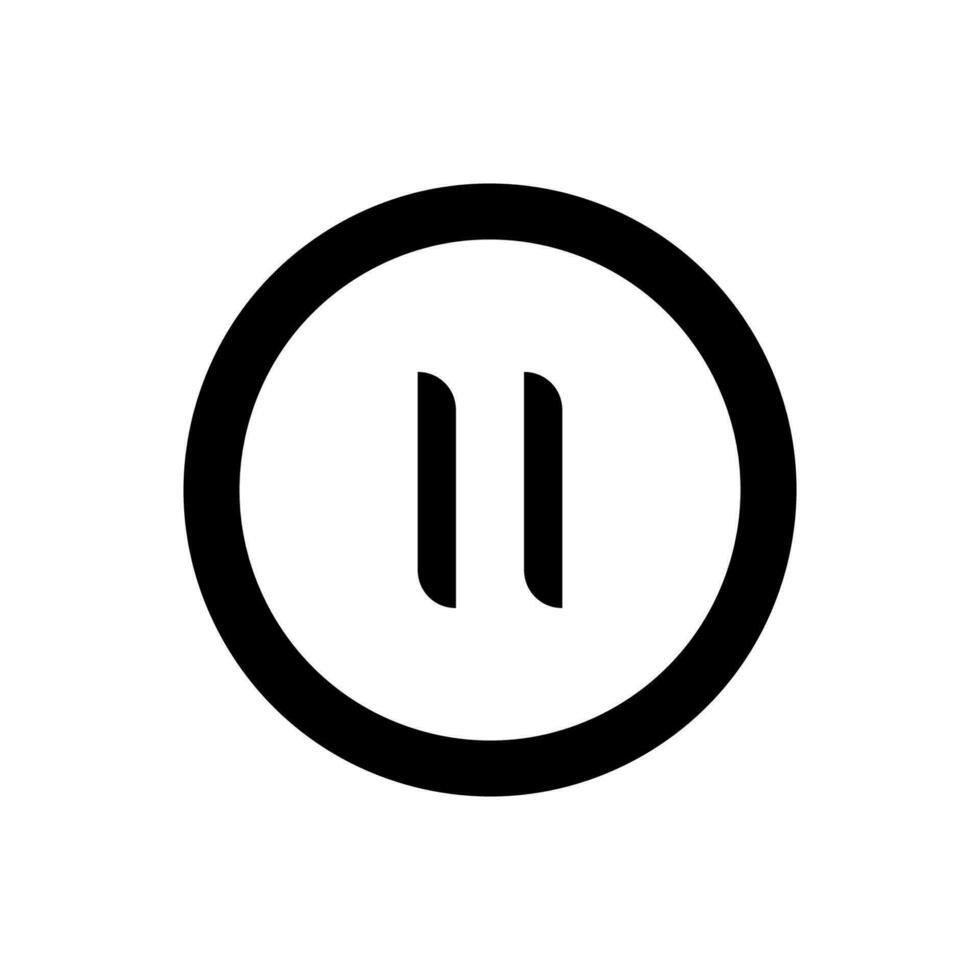 Pause vector icon