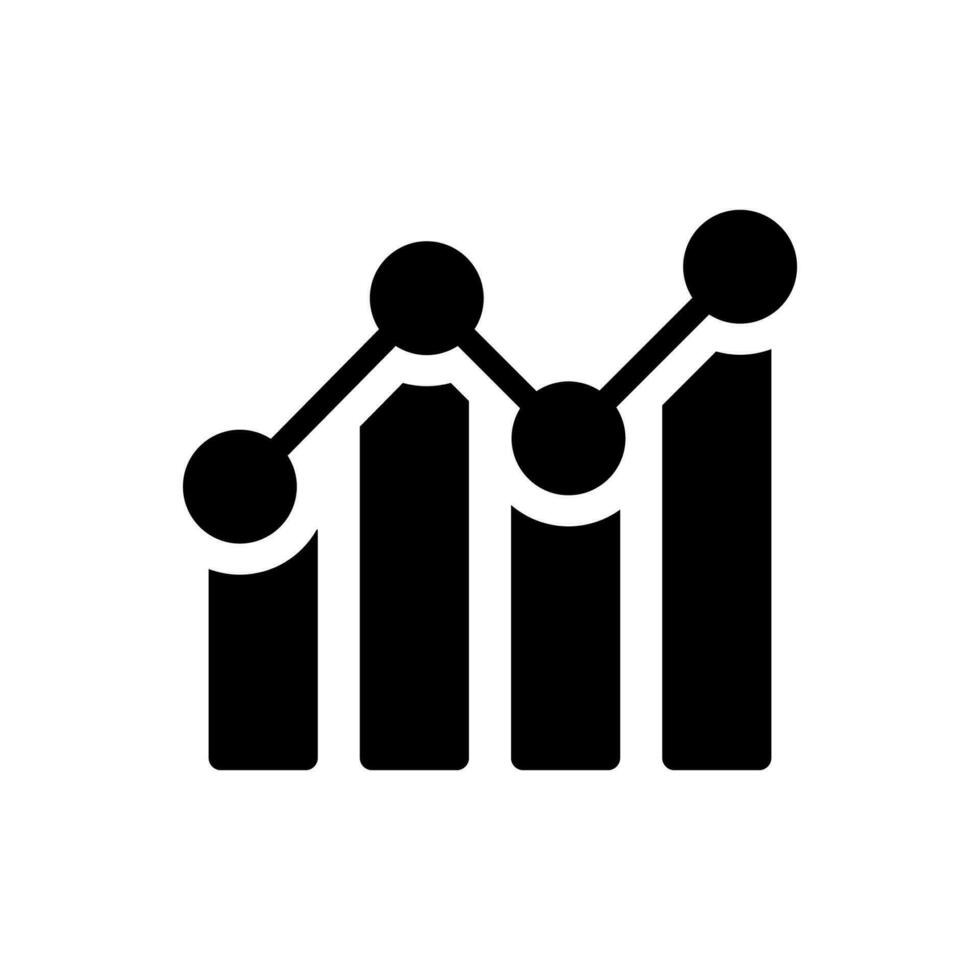 Business statistics icon vector
