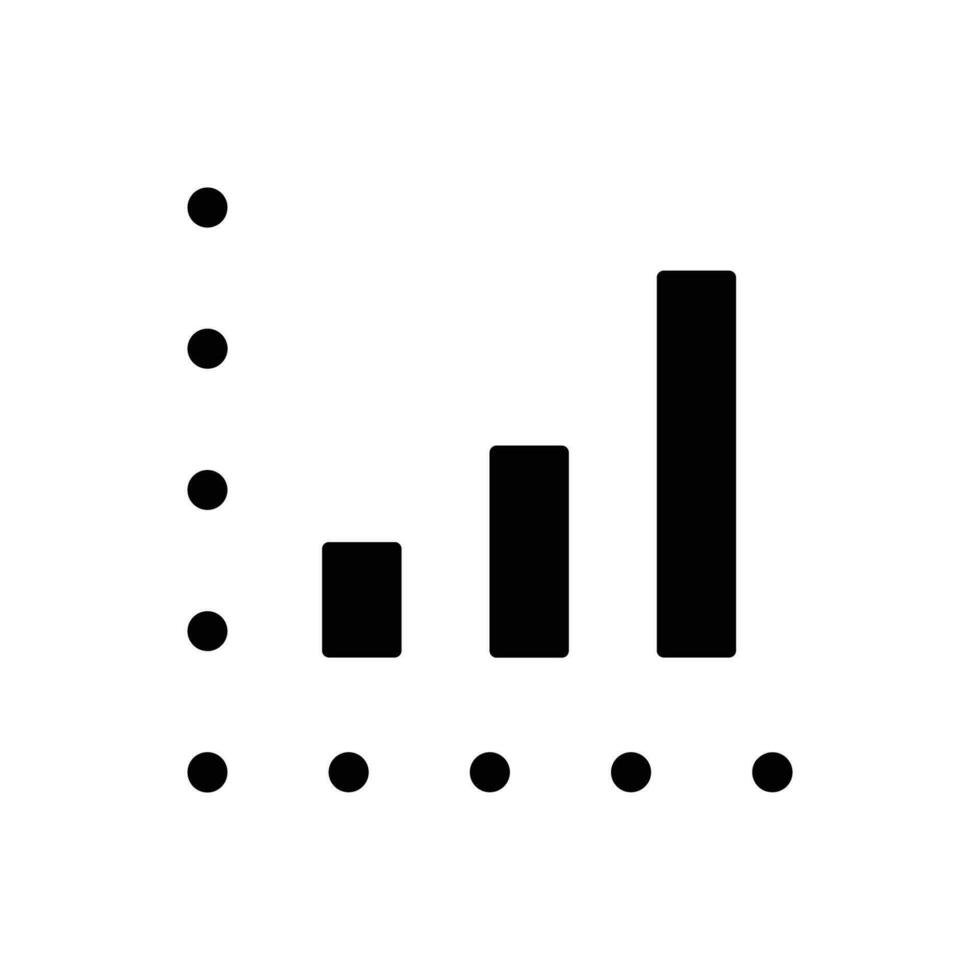 Bar chart icon vector