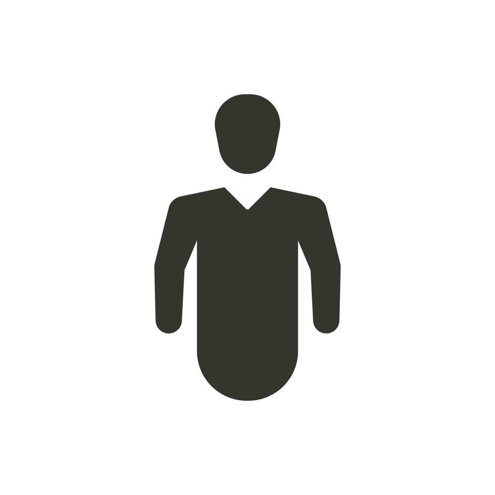Simple illustration of a man icon vector