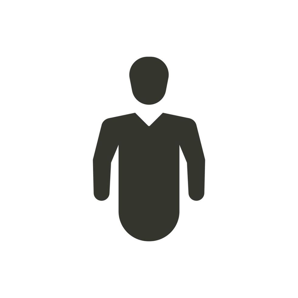 Simple illustration of a man icon vector