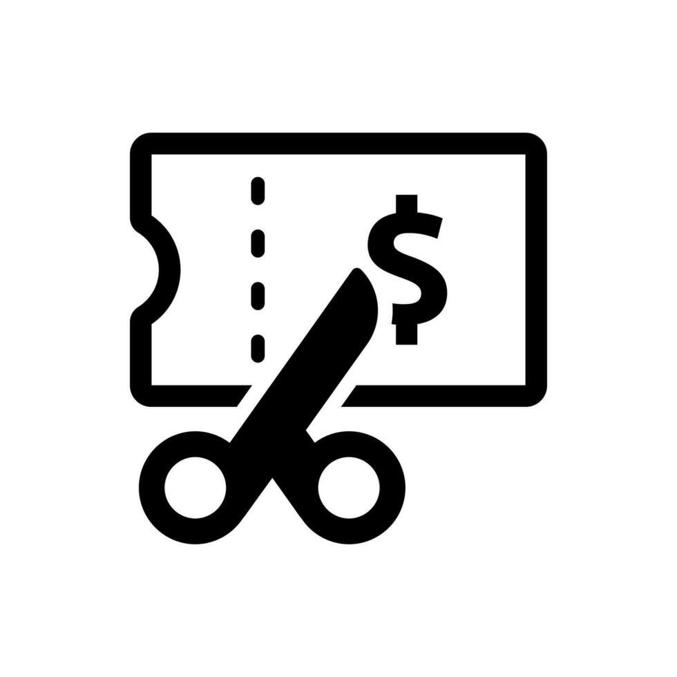 Simple illustration of a discount Icon vector