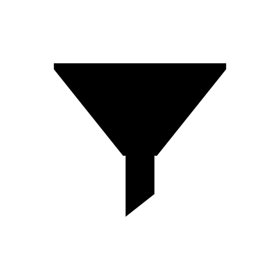 Simple illustration of a filter icon vector