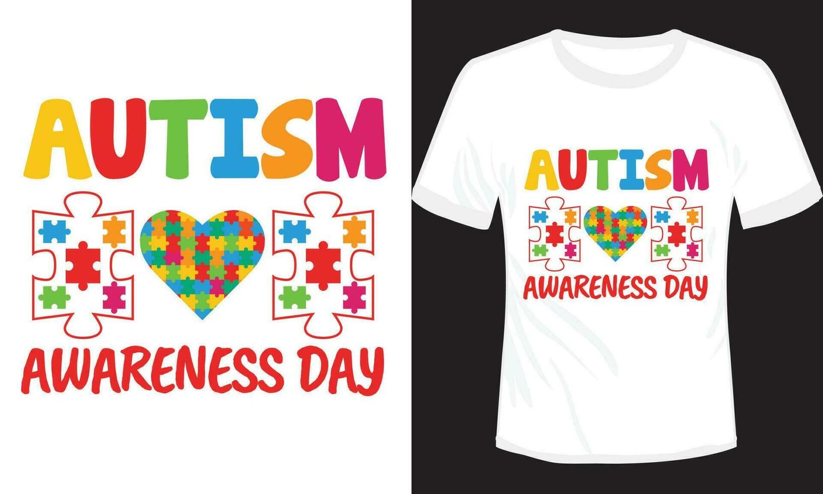 Autism T-shirt Design Vector Illustration 24212134 Vector Art at Vecteezy