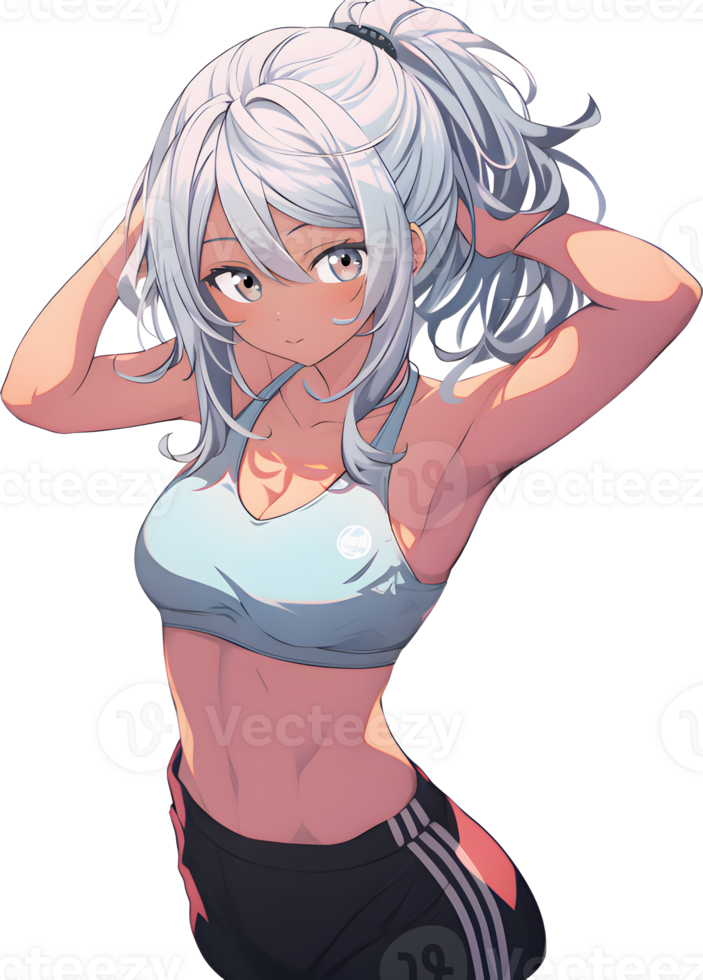  Sticker Cute Anime Girl 24212221 PNG