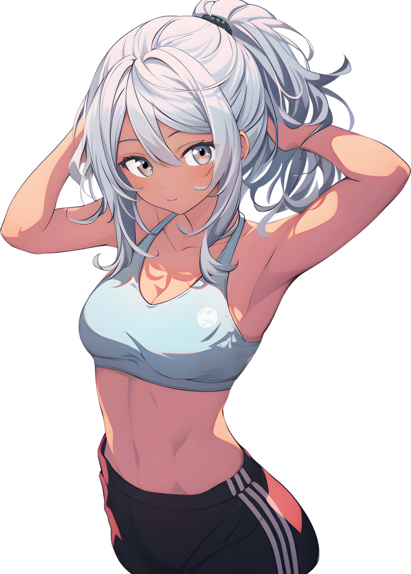 AI GENERATED - Sticker - Smiling Anime Girl 24212227 PNG