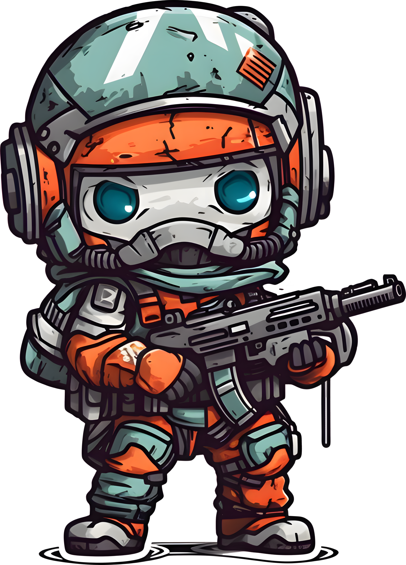 AI GENERATED - Sticker - Future Soldier 24212224 PNG