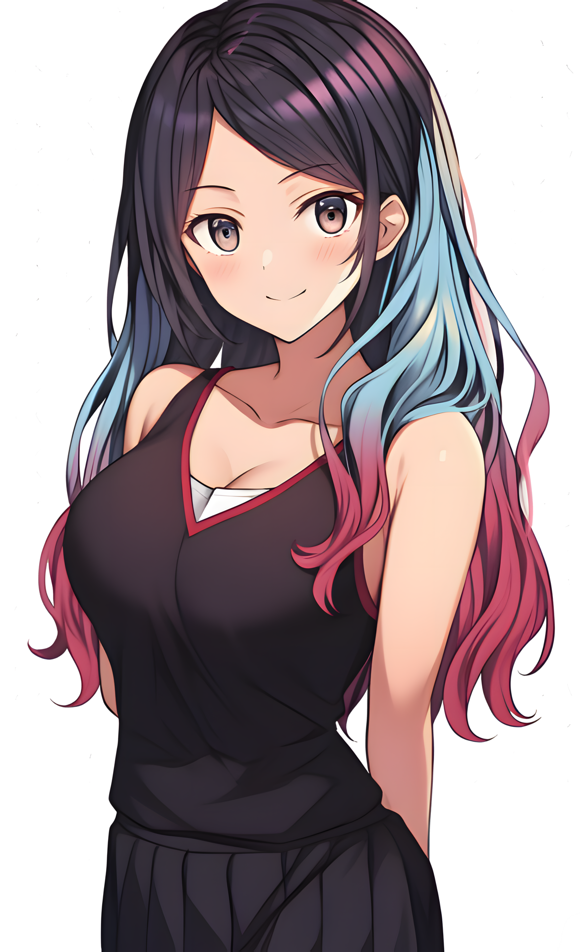 Anime girl PNG transparent image download size 730x1094px