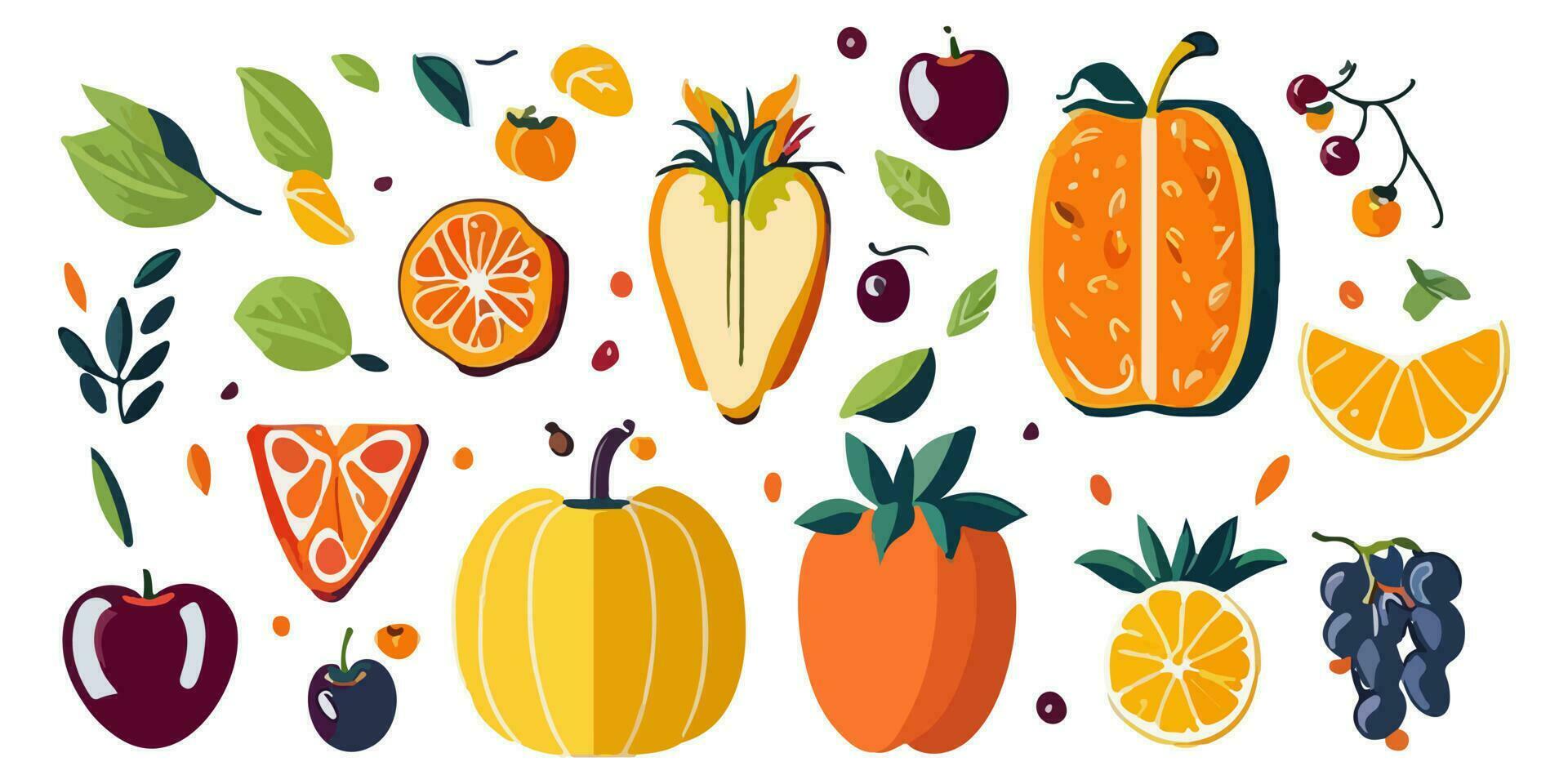 vector ilustración de un autoservicio bar con clasificado Fresco frutas