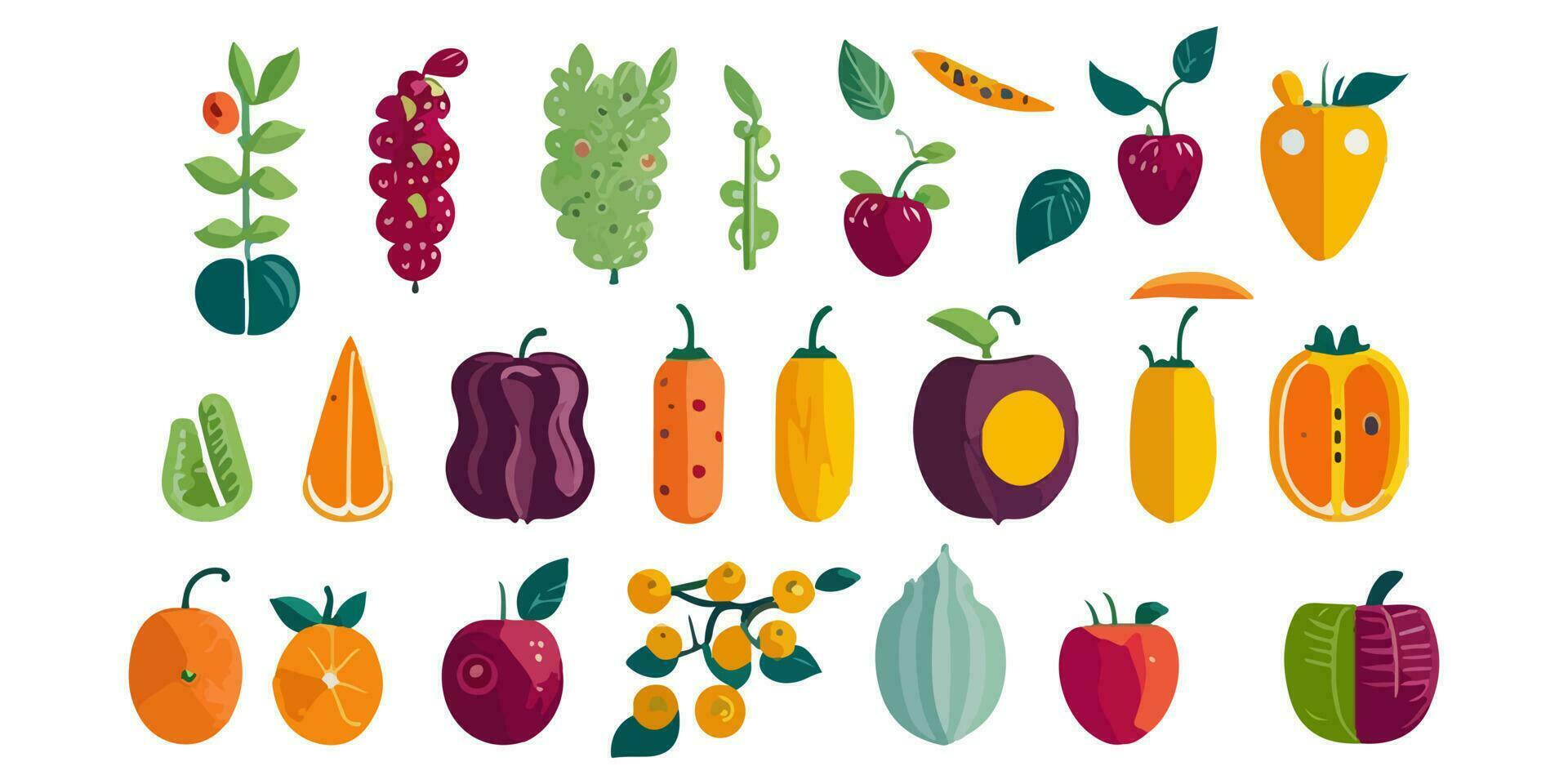 vector ilustración creando un frontera con exótico frutas