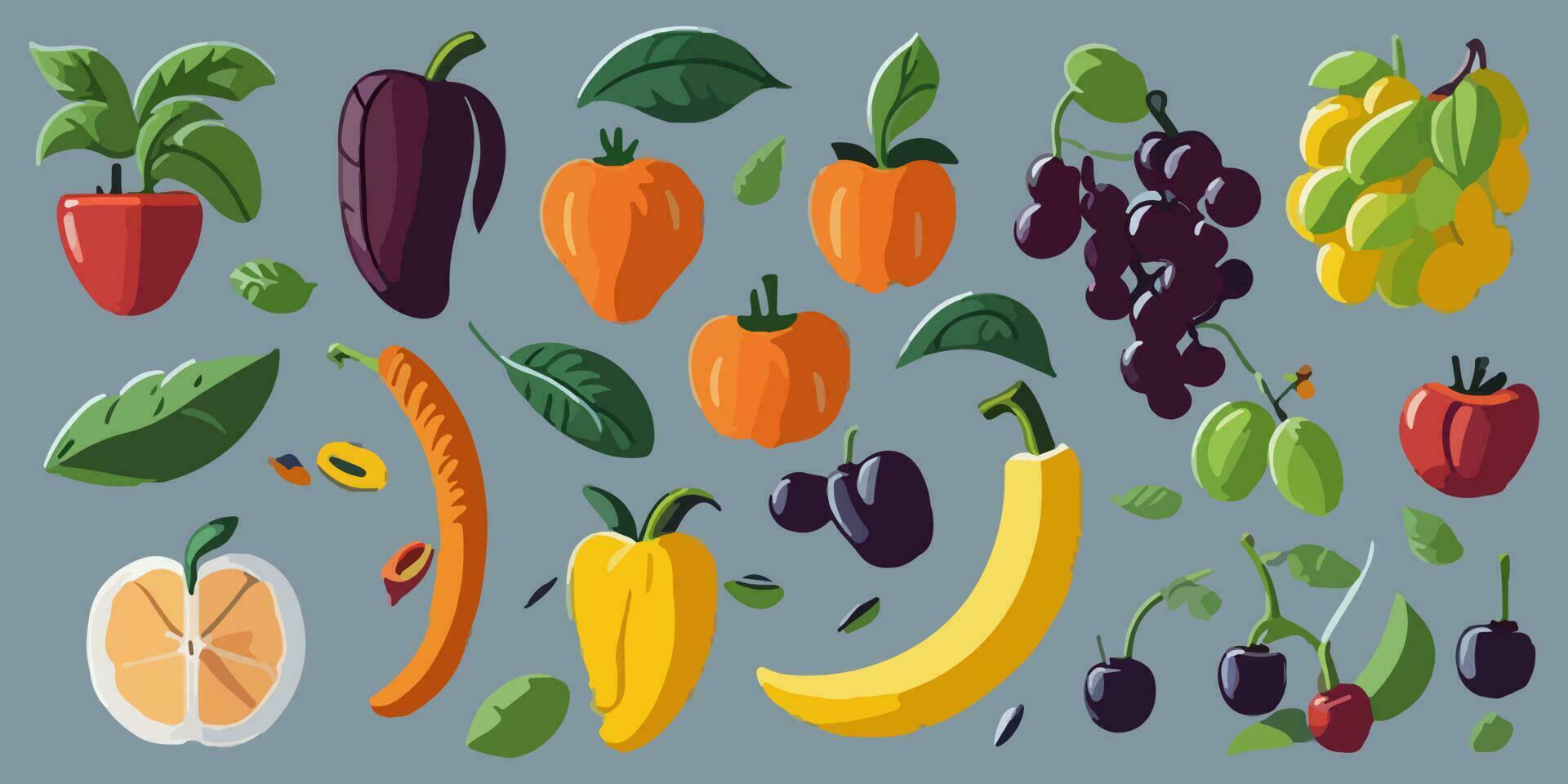 Dark and Juicy Berry Portrayed in Intricate Vector Detail